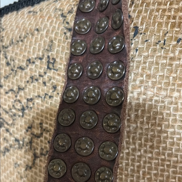 Vintage Frye Dark Brown Woven Leather Shoulder Bag - Picture 4 of 13